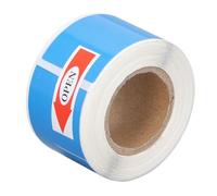 Srliya Etiqueta de Cable Térmico Papel Adhesivo Duradero sin Tinta para Ingeniería de Comunicación de Fibra, 100 Piezas para Cable de Vídeo de Red 25 X 38 Mm (Azul)
