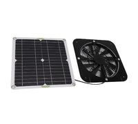 Srliya Fan Eficaz del Panel Solar 100W para la Prenda Impermeable 3000rpm 11"x11" de la Perrera del Perro del Gallinero del Invernadero