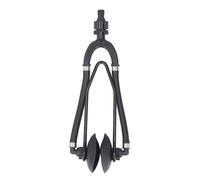 Srliya Flequero de Motor de Alimentación Dual con Taza de Succión Redonda de 5/8 Pulgadas Conector de la Manguera Marina Flejer para el Motor del Exterior Interno