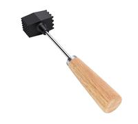 Srliya Herramienta Ablandadora de Mazo, Mango de Madera, Mazo Ablandador de Carne de Doble Cara para Carne, Cerdo, Pollo