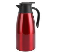 Srliya Hervidor de café Termal Aislado de Acero Inoxidable para el Hogar, Dispensador de Doble Pared 2L 304 (borgoña)