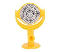 Srliya Hoja de Objetivo Reflectante de Prisma Topográfico Mini Reflector Topográfico Preciso para Estación Total con Soporte Inclinable Montaje en Base Punto de Mira Impreso 60 Mm de