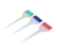 Srliya Juego de Brochas Profesionales para Teñir el Cabello con de Purpurina, Aplicador de Pelo de Nailon Resistente para Reflejos, Peluquería de 3 uds.