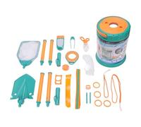 Srliya Juego de Juguetes de Playa Kit de Explorador para Niños Kit de Aventura Al Aire Libre Juego de Juguetes de Excavación de de Playa Herramientas de de Plástico Po