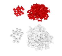 Srliya Juego de Pistas de Deriva para Coches RC con 200 Piezas de Valla, 30 Conos para Modelo 1/14 1/16/18/24/28 Blanco Rojo, Adecuado para Eventos de Carreras en Interiores y Ext