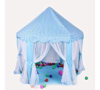 Srliya Juguete de Tienda de Juegos para Niños de Gran Espacio, Marco de PVC Duradero, Tela Suave, Plegable, Portátil, Buen para Que los Niños Creen un Reino en Casa, para Uso en (Azul)