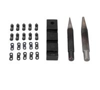 Srliya Kit de Herramientas para Romper Cadena de Motosierra, Juego de Herramientas de Reparación de Cadena Profesional con 20 Eslabones Maestros, para Cadenas de Paso 325 de 1/4 P