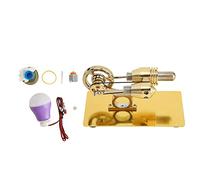 Srliya Kit de Modelo de Motor Stirling de Operación Más Suave, Tubo de Vidrio de Apariencia Hermosa con Lámpara de Alcohol de Vidrio, bajo Costo de Funcionamiento para Experimento