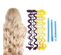 Srliya Kit de Peinado con Rizos en Espiral, Rizadores de Pelo para Mujeres y Niñas, Ligeros y Seguros, sin Calor, Tamaño Adecuado para Diferentes Cabellos Largos, 12 Piezas de Color Aleatorio, Uso