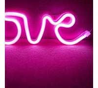 Srliya Lámpara Decorativa Romántica con Letrero de Neón LED Love para Propuesta de Confesión para Material de Primera Calidad (Funciona con pilas)