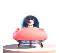 Srliya Mini Humidificador de Luz Nocturna USB de Estilo de Dibujos Animados para el Hogar, Oficina, Dormitorio, Hidratación Profunda para Dormitorio, Sala de Estar (Rosa)