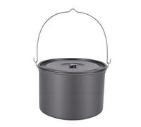 Srliya Olla de Sopa para Acampar, Utensilios de Cocina, Juego de Cocina Colgante Portátil Grande de 15L para Aventuras Al Aire de 8 a 10 Personas