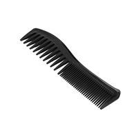 Srliya Peine para el Cabello Preciso, Dientes Redondos Lisos, Peine para Peinar Dientes Finos y Anchos para Uso en Salón en Casa, ABS Duradero Portátil de 7,1x2 Pulgadas (Negro)