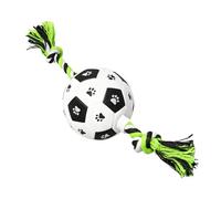 Srliya Pelota de Fútbol para de Juguete con Cuerda de Algodón, Pelota de Felpa Suave Interactiva para Cachorros, Juguete para Masticar Al Aire Libre para Medianos y Pequeños (De Cuerda De