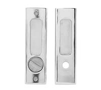 Srliya Pestillo Invisible Empotrado de Aleación de Zinc con Perilla Resistente y Llave para Armarios con Puertas Corredizas de Granero, Resistente Al Aceite, Fácil de Instalar, Aplicable a Puertas de
