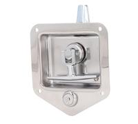 Srliya Pestillo para Caja de Herramientas de Acero Inoxidable con en T, Cerradura Segura para Caja de Herramientas con 2 Llaves para Remolque de Camión RV