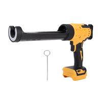 Srliya Pistola de Calafateo Inalámbrica Eléctrica, Pantalla Digital Recargable de 6 Velocidades con Luz LED, Herramienta Práctica para Reparación de Sellado y Llenado, Color Amarillo