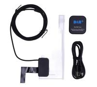 Srliya Receptor de Radio Dab Coche Estación de Actualización Automática Digital Broadcast Dab Box Adaptador USB con Antena para Android Estéreo