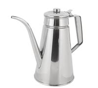 Srliya Recipiente de Aceite a Prueba de Fugas de Acero Inoxidable para Cocina con Pico Largo para el Hogar (L 1,2 L)