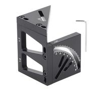 Srliya Regla de Medición Multiángulo de Aleación de Aluminio Cuadrada para Carpintería 3D, Transportador Cuadrado de Carpintero de 45 y 90 Grados