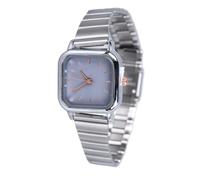 Srliya Reloj de Moda Lujoso Textura Exquisita Impermeable No Destiñe Reloj de Aleación de Tacto Suave para Mujeres Estudiantes (Correa Plateada con Esfera Morada.)