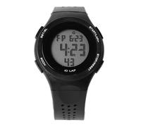 Srliya Reloj Digital LED Impermeable Pantalla Transparente Correa Transpirable Reloj Electrónico para Estudiantes Negro