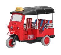 Srliya Retire el Triciclo Tailandés, Color Brillante, Material de Aleación, Buen de Cumpleaños, Juguete para Vehículos para Niños para una Aleación Divertida, Abdominales (Rojo)
