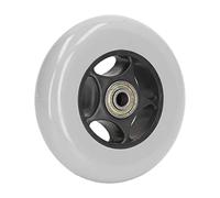 Srliya Rueda de Silla de Ruedas de 4 Pulgadas de Goma de Goma de bajo Ruido de Reemplazo de Reemplazo de Lanzador para Gris Rollator