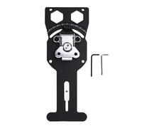 Srliya Sierra de Pista Cuadrada, ángulo Ajustable, Aleación de Aluminio, Carril de Sierra Cuadrado con Topes de ángulo De-45 a 45 Grados para Carpintería