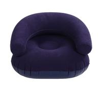 Srliya Sofá de Sillón de Salón Inflable para Adultos Que Aceleran el sofá Portátil de Respaldo en Forma de PVC en Forma de PVC Balcón de Oficina de la Oficina del Dormitorio (Azul Profundo)