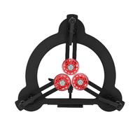 Srliya Soporte Central para Torno de Madera con 3 Rodillos Cubiertos de Goma, Diseño de Doble Rodamiento para Tornos Oscilantes de 8 Pulgadas, Bloques de Soporte No Incluidos, Ide