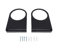 Srliya Soporte de Pared para Baloncesto, Estante de Exhibición Acrílico de Fútbol para Baloncesto, Fútbol, Voleibol, Pelota Deportiva, 2 uds. (Negra)