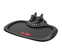 Srliya Soporte de Teléfono sin Deslizamiento Universal, Portavasos Giratorios Panel de Automóvil Rating Anti Slip Mat para Teléfonos, Gafas de Sol, Teclas (No slipmatblackedge-wi