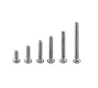 Srliya Surtido de 150 Tornillos de Cabeza Plana de Acero Inoxidable M2 con Tuercas Hexagonales, Ideales para Electrodomésticos, Reparación de Maquinaria e Inventos (B: cabeza de botón)