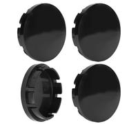 Srliya Tapa Central de Rueda Tapa de Cubo Cubierta de Llanta 56 Mm 4 Piezas ABS UV de Alto Brillo Anillos de Acero Inoxidable Protección contra el óxido con Ruedas Modificadas par