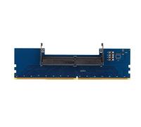Srliya Tarjeta Adaptadora de Memoria RAM DDR4 SO-DIMM a DIMM, Conector Portátil para Computadora Portátil a Escritorio con Protección contra Sobrecorriente para Frecuencia de 2133Mhz