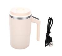 Srliya Taza de café Electromagnética Autoagitadora de 14,11 Oz, Taza Mezcladora Eléctrica Automática de Acero Inoxidable para Viajes en Casa, Oficina, Color Blanco