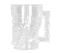 Srliya Taza de Cerveza con Forma de Calavera, Vaso de Whisky de 500ml, Vaso de Borosilicato Alto, Seguro, Inofensivo para el Hogar, KTV Bar