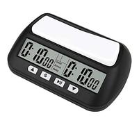 Srliya Temporizador de Ajedrez Digital Alarma de Cuenta Regresiva Carcasa | Estuche ABS, Juegos para Dos Jugadores, Torneo Amateur, Reloj de Juego, 2 Pilas AA No Incluidas, Uso Doméstico