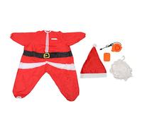 Srliya Traje Inflable de Papá de Colores Vivos, Inflador a Batería, Traje Navideño Inflable de Poliéster para 5,2 a 6,1 Pies de Altura, Bueno para Navidad, Halloween, Cosplay