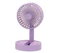Srliya Ventilador de Escritorio Plegable, Bastante Operación, Viento Fuerte, Ventilador de Pedestal Compacto de Pie, Circulador de Aire de Tres Velocidades (Púrpura)