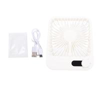 Srliya Ventilador de Escritorio USB de 100 Velocidades, Silencioso, con Batería Recargable, Diseño Delgado y Ligero para Viajes de Oficina, Soporte Ajustable, Ventilador Personal