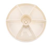 Srliya Vitrina Cosmética, Soporte para Brochas de Maquillaje, Organizador de Escritorio con 7 Compartimentos, Material ABS Resistente Al Agua, Ideal para Uso en Tocador