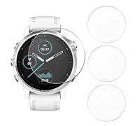 SRLWMYI 4 protectores de pantalla para Fenix 7 Pro Solar dureza 9H Vidrio templado resistente a los arañazos antihuellas Fenix Fenix 7 Pro Solar pulsera accesorios