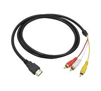 SRLWMYI Cable HDMI a Rca De 1,5 M, Adaptador HDMI a Rca De Para Transmisión De Audio, Compatible únicamente con dispositivos HDMI que admitan de forma nativa señales CVBS. (Chip No Incluido.)