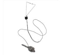 SRLWMYI - Soporte colgante para ratón interactivo para gato, 2 piezas, juguete de gato, interior con ratón de repuesto y chillón, no necesita batería, para el ejercicio del gato, juguetes de gatito de