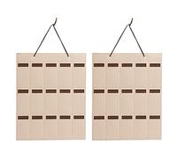 SRMAN 2X 15 Slot Eyewear Stand Holder para Gafas de Sol Gafas Almacenamiento Vitrina Bandeja de JoyeríA Caja de Almacenamiento Organizador Unisex Color Chocolate