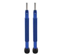 SRMAN 2X Destornillador de Precisión de Cuchillas de 2,75 mm de 5 Puntas para Cambio de Reloj Correa de Goma Bisel de Banda Tornillos Traseros de Caja