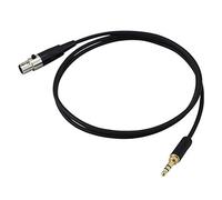 SRMAN Conector jack de 3,5 mm a mini XLR hembra de 3 para micrófono mezclador de auriculares BM800 PC amplificador de cámara estéreo 0,5 m