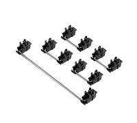 SRMAN Eje satélite de placa de acero para teclado mecánico Cherry MX Switch montado en negro 6.25U 2U estabilizadores-1